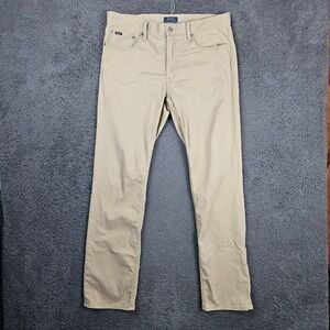 Polo Ralph Lauren Mens 34x34 Slim Straight 5-Pocket Chino Pants Tan Beige